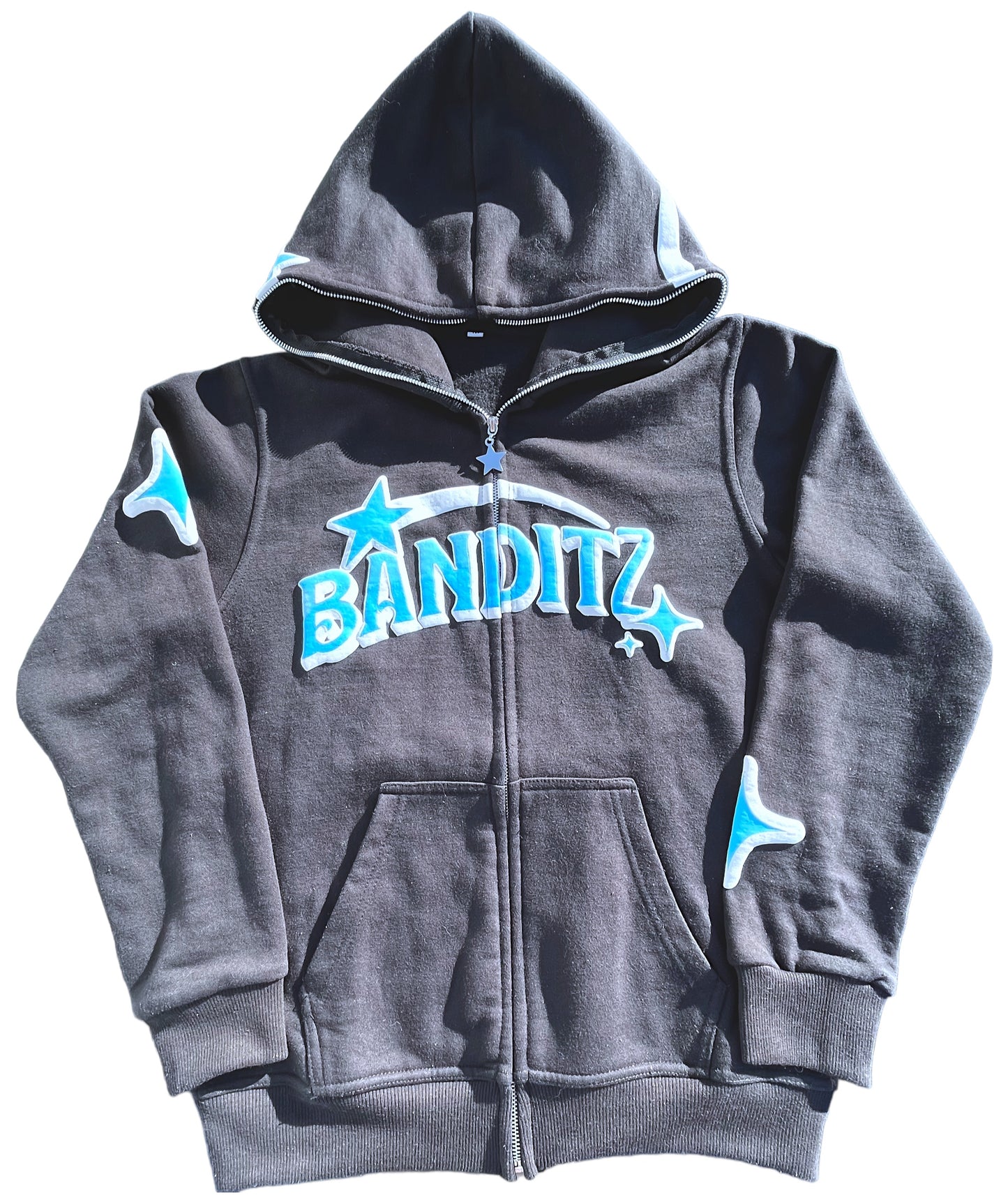 Black - Blue Banditz Full-Zip Hoodie