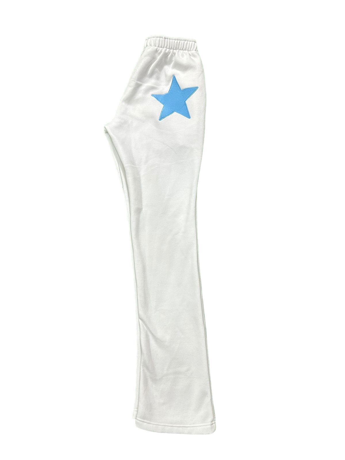 Navy Blue And White Lowwaist Straight Leg- Banditz Sweatpants – BANDITZ-shop