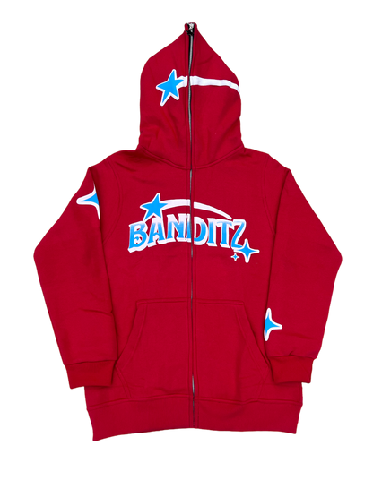 Red - Blue Banditz Full-Zip Hoodie