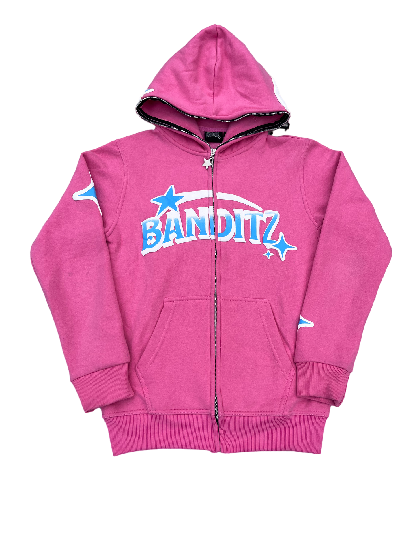 Pink - Blue Banditz Full-Zip Hoodie