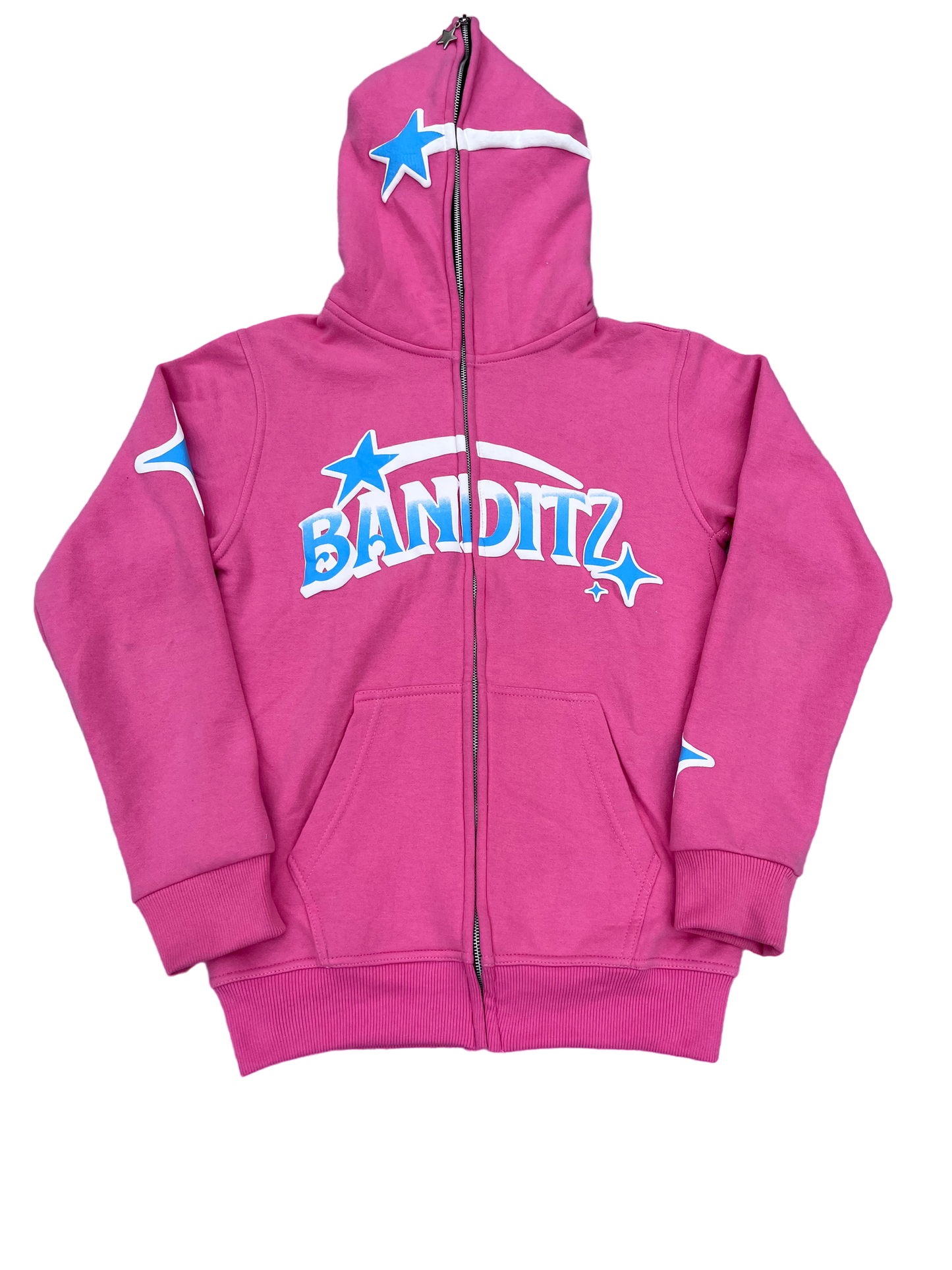 Pink - Blue Banditz Full-Zip Hoodie