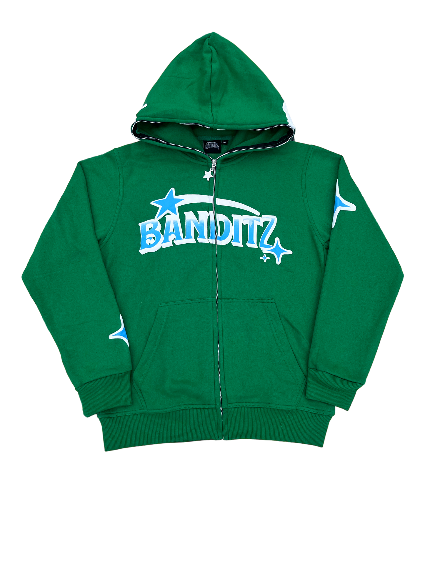 Green- Blue Banditz Full-Zip Hoodie