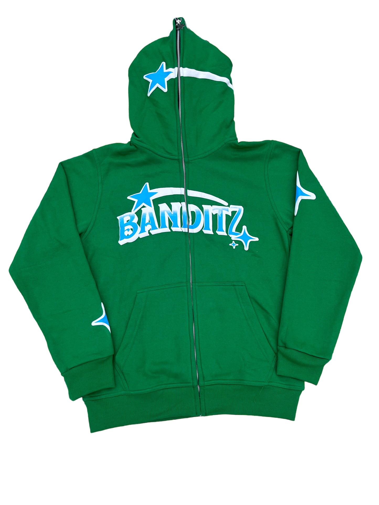 Green- Blue Banditz Full-Zip Hoodie