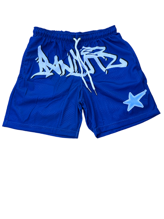 NavyBlue Banditz Mesh Shorts