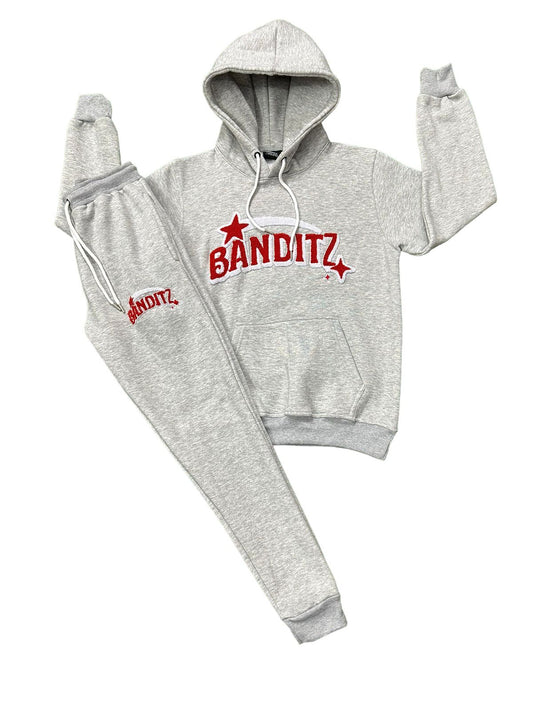 Banditz - Tracksuit Grey & Red