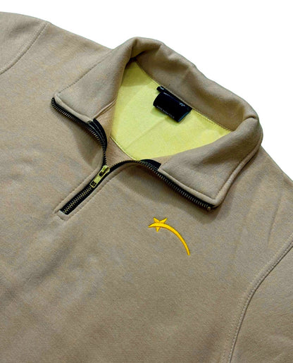 Light Brown & Gold- Banditz Half- Zip