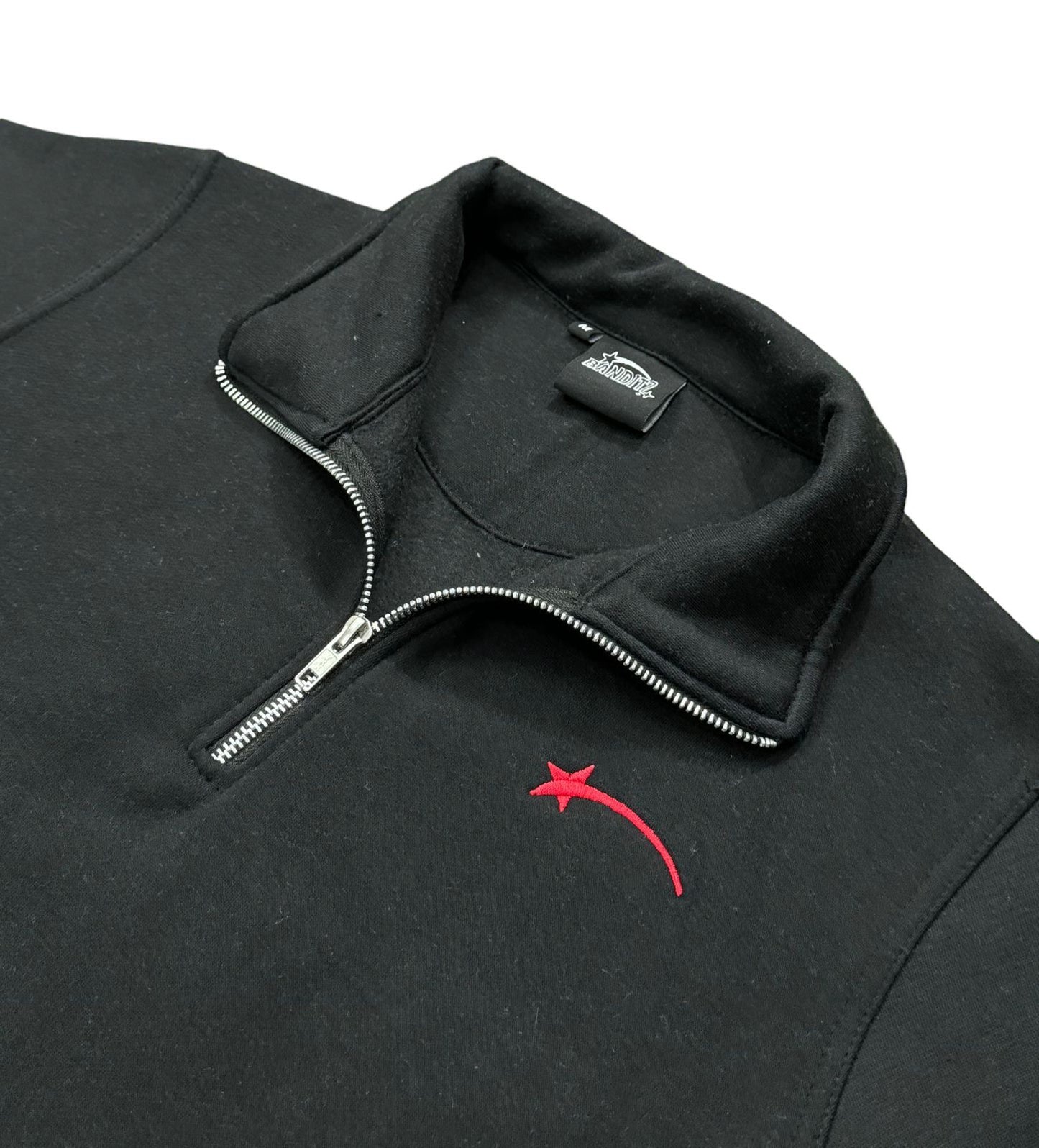 Black & Red- Banditz Half- Zip