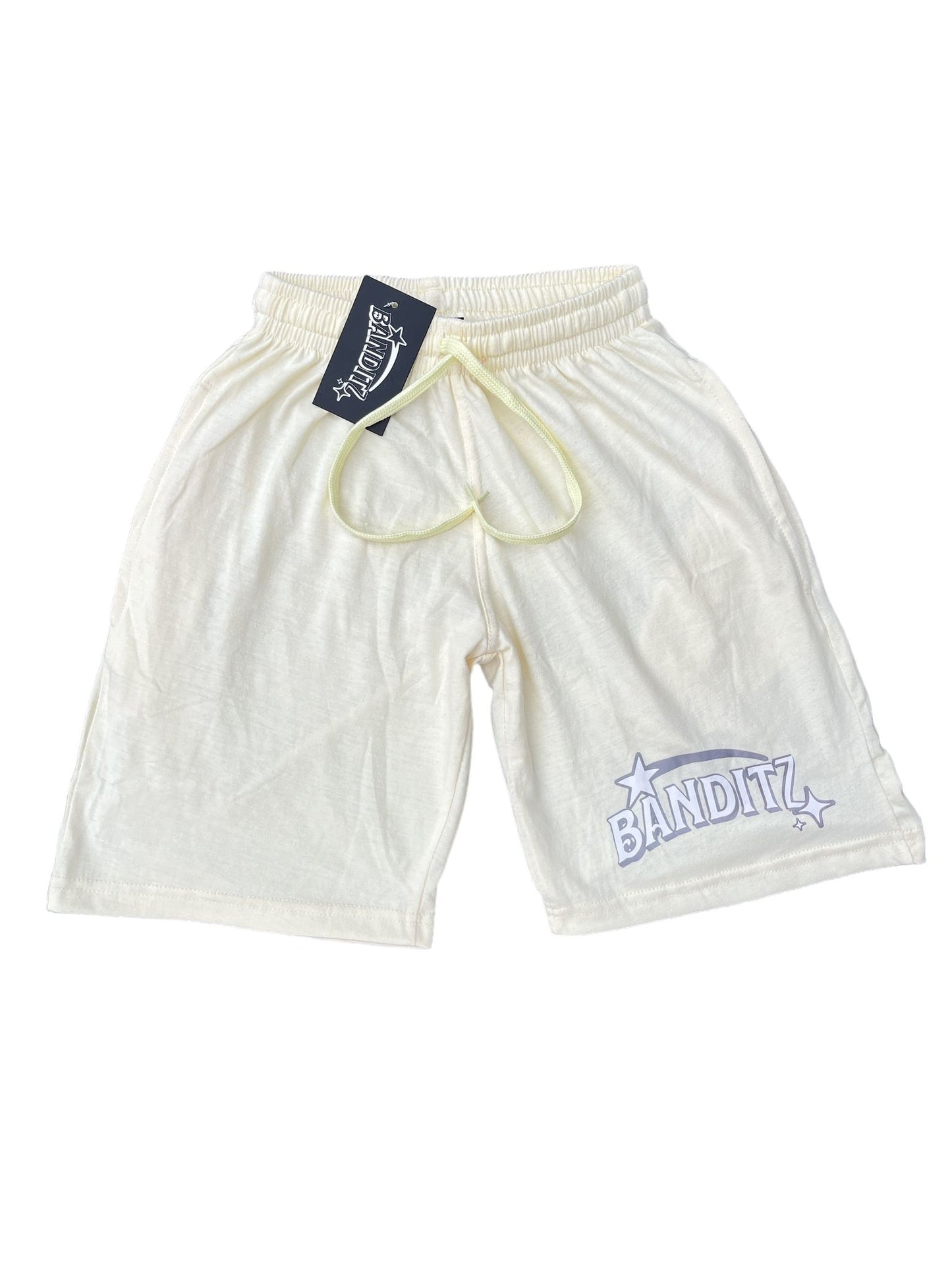 Beige and Grey Banditz Summer-Shorts