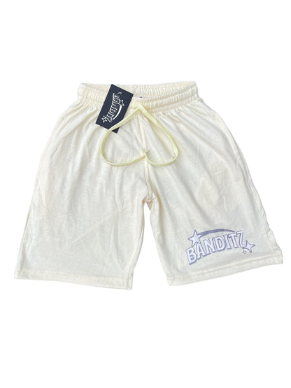 Beige and Grey Banditz Summer-Shorts