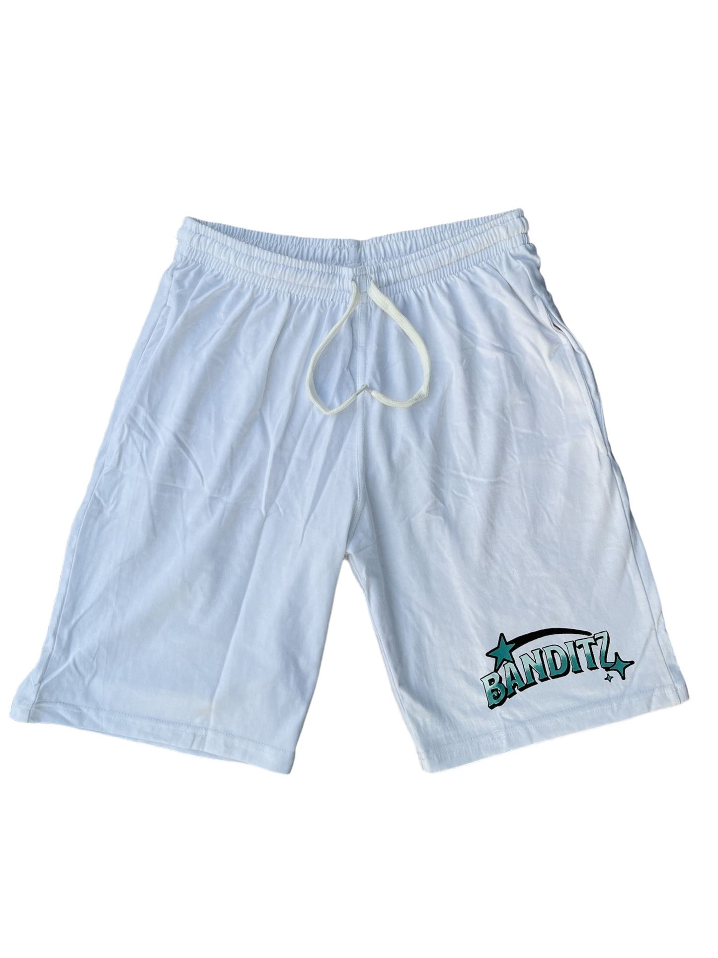 White and Lightblue Banditz Summer-Shorts